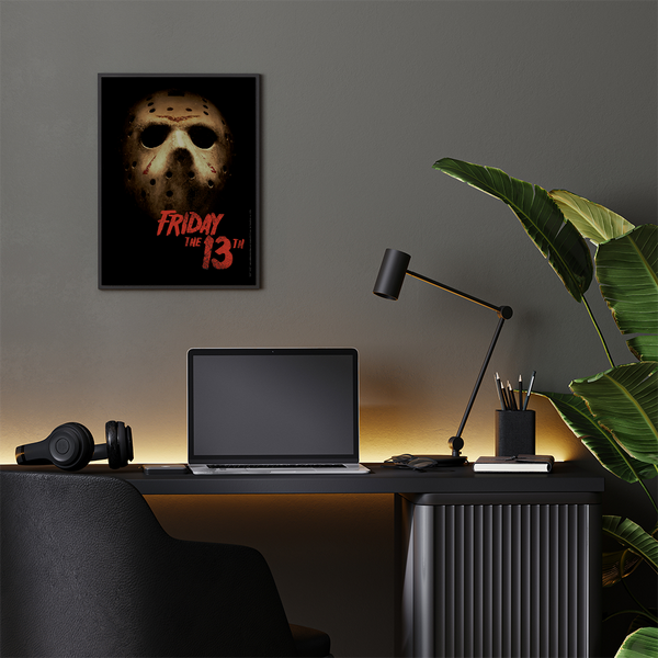 Plakat Piątek 13-go 013 Horror Czarny