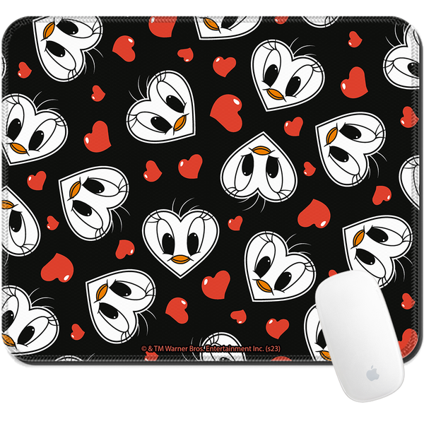 Podkładka pod mysz 32x27 Tweety 018 Looney Tunes Czarny
