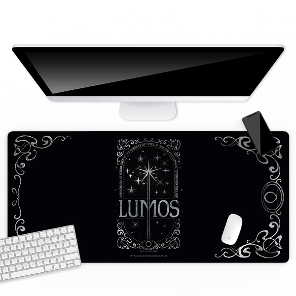 Mata na biurko 80x40 Lumos 001 Harry Potter Czarny