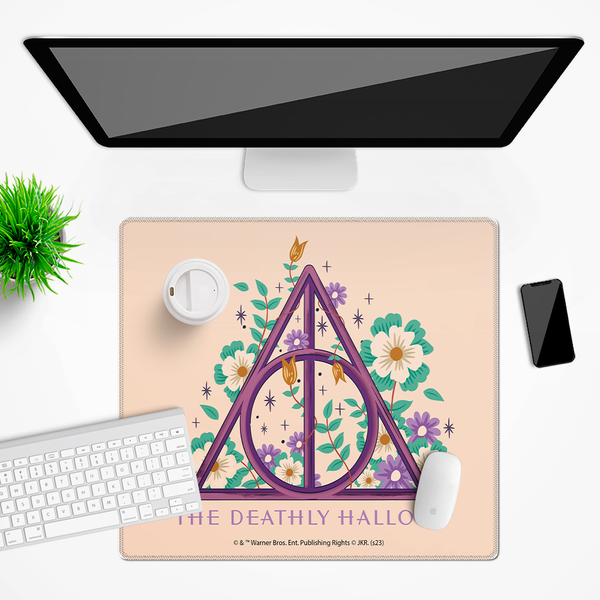 Mata na biurko 50x45 Insygnia Śmierci 001 Harry Potter Granatowy