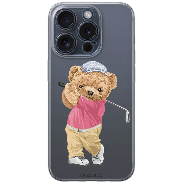 Teddy Golfer Case 001 Babaco Partial Print Transparent