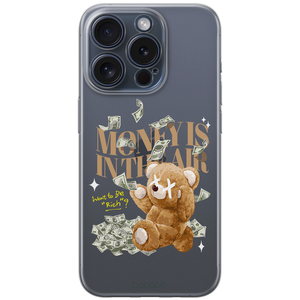 Teddy Money Case 001 Babaco Partial Print Transparent