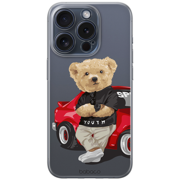 Teddy Driver Case 001 Babaco Partial Print Transparent