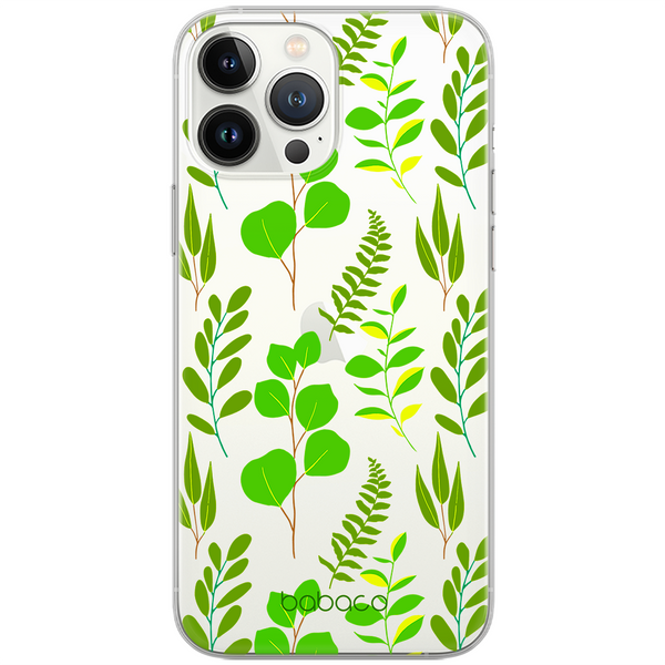 Plants Case 009 Babaco Partial Print Transparent