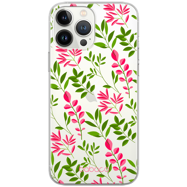 Plants Case 013 Babaco Partial Print Transparent