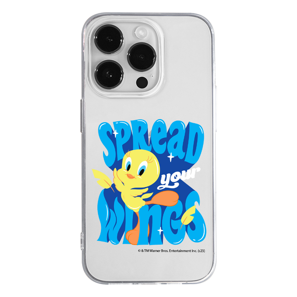 Tweety Case 014 Looney Tunes Partial Print Transparent