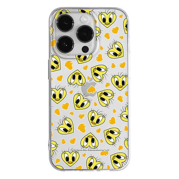 Tweety Case 017 Looney Tunes Partial Print Transparent