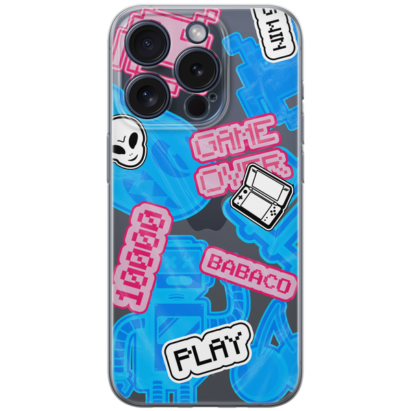 Etui Stickers 002 Babaco Nadruk częściowy Niebieski