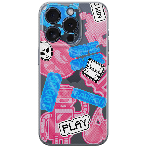 Etui Stickers 002 Babaco Nadruk częściowy Różowy